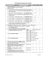 Form E-200 Tpa Registration Application Checklist - Arizona, Page 2