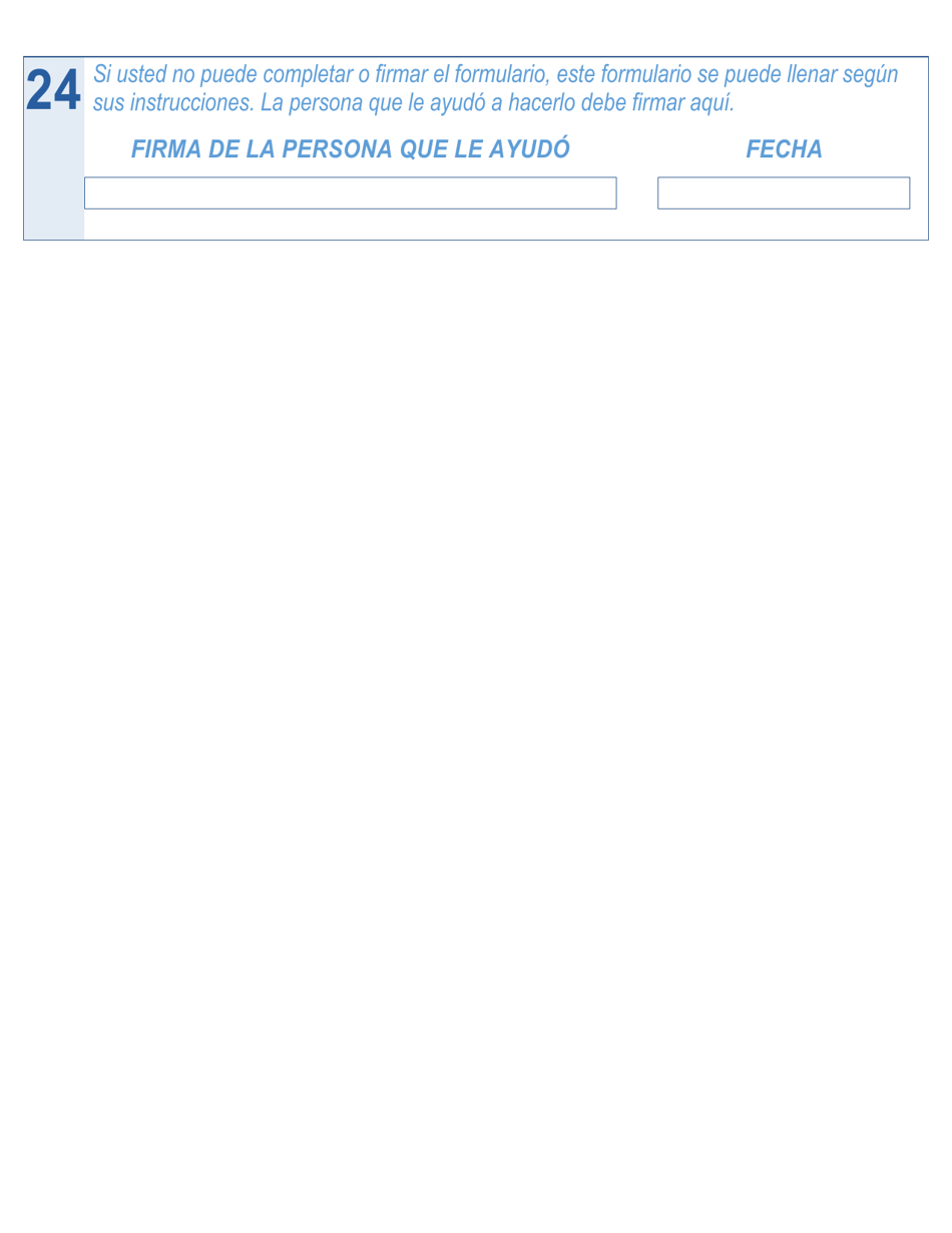 Formulario De Registro Electoral En Arizona - Letra Grande - Arizona (Spanish), Page 4