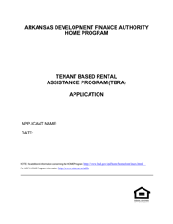 Home Tenant Based Rental Assistance Application - Arkansas