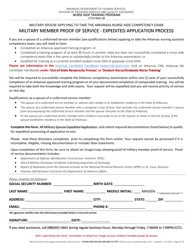 Document preview: Military Spouse Expedited Application - Nurse Aide Training Program - Arkansas