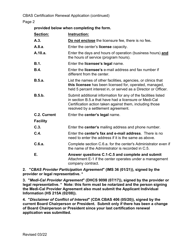 Community-Based Adult Services Certification Renewal Instructions and Application - California, Page 2