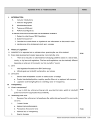 Lesson Plan Cover Sheet - Body Worn Cameras Capabilities and Limitations - Arizona, Page 3