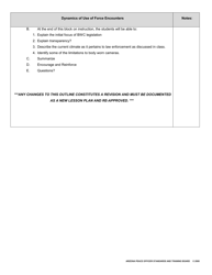 Lesson Plan Cover Sheet - Body Worn Cameras Capabilities and Limitations - Arizona, Page 5