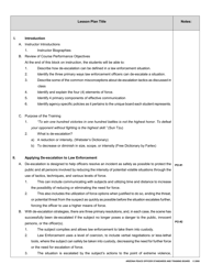 Lesson Plan Cover Sheet - Dynamics of De-escalation - Arizona, Page 3