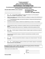 Amended Class Application - Commercial - Arkansas, Page 6