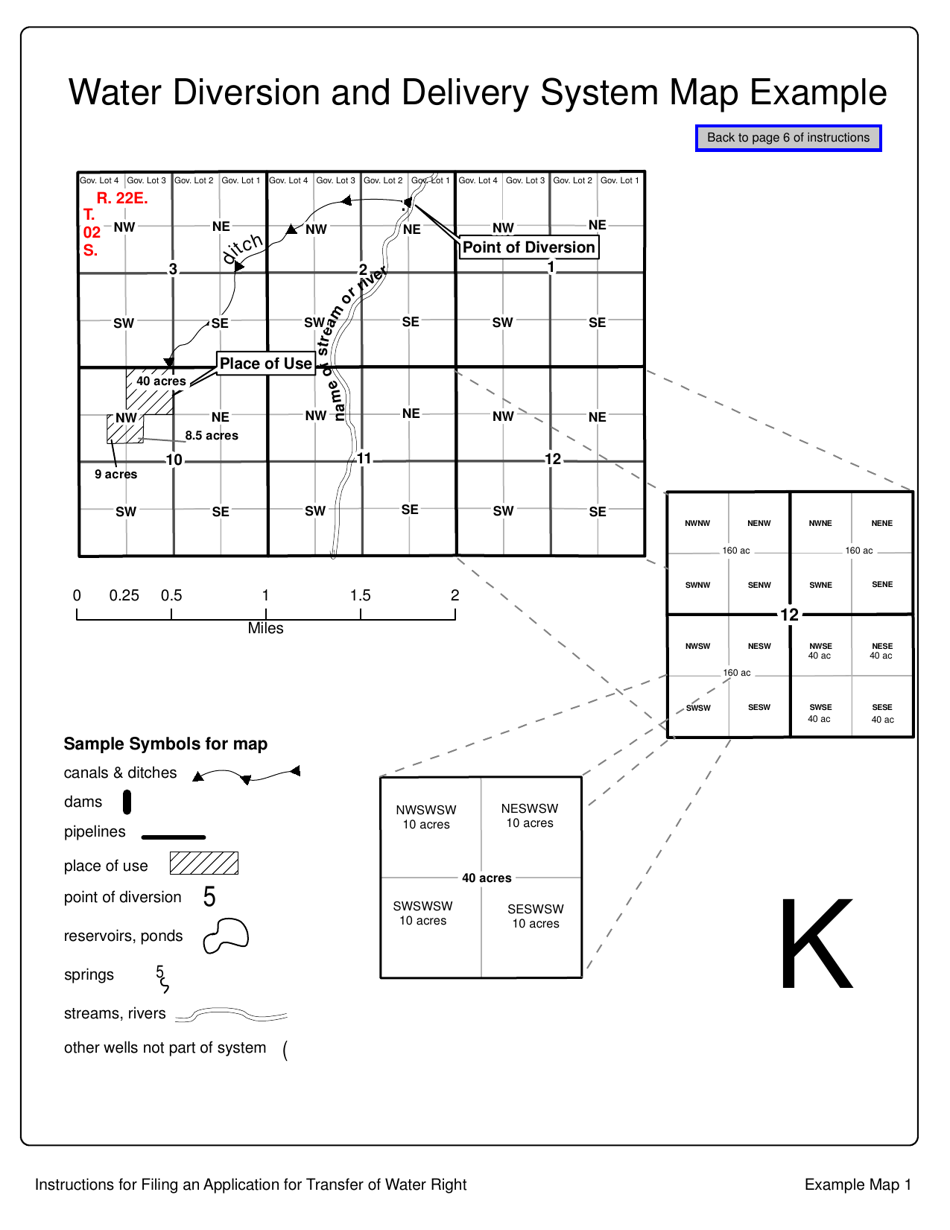 Instructions for Form 42-222 Application for Transfer of a Water Right - Idaho, Page 10