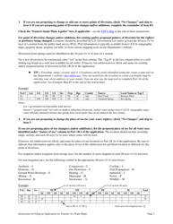 Instructions for Form 42-222 Application for Transfer of a Water Right - Idaho, Page 3