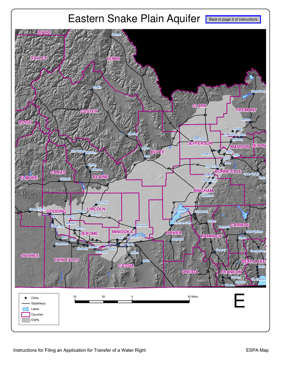 Instructions for Form 42-222 Application for Transfer of a Water Right - Idaho, Page 9