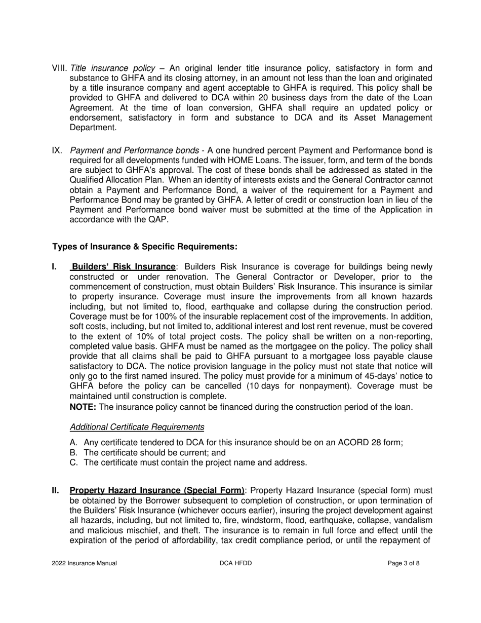 Insurance Checklist - Georgia (United States), Page 3