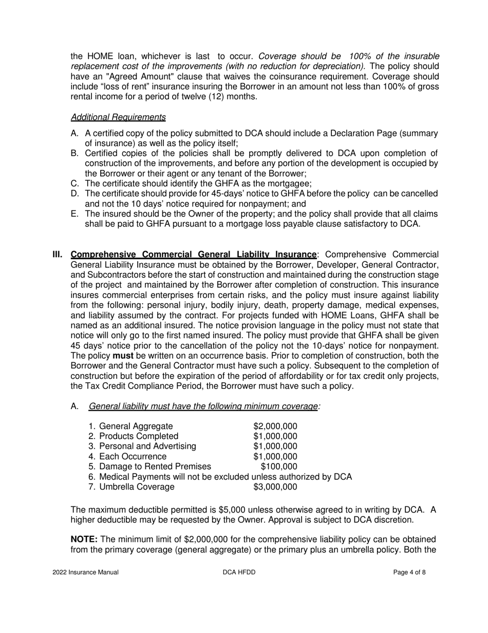 Insurance Checklist - Georgia (United States), Page 4