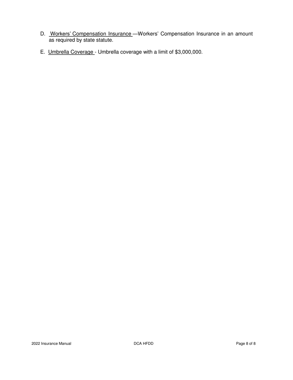 Insurance Checklist - Georgia (United States), Page 8