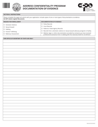 Application Form - Address Confidentiality Program - Idaho, Page 2