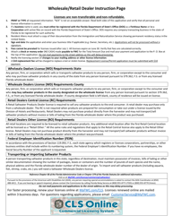 Florida Commercial Saltwater Retail License Application - Florida, Page 2