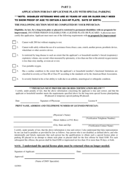 Application for Special Dav-Hp License Plates - Delaware, Page 2