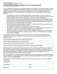 Form MSCD/TACTB-193 Late Reporting Acknowledgement for the Low-Use Option - California