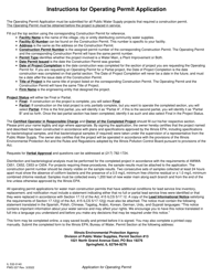 Form IL532-0140 (PWS037) Application for Operating Permit - Illinois, Page 2