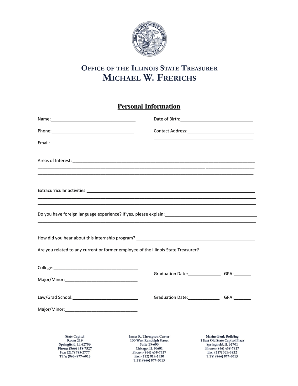 Internship Program Application - Illinois, Page 3