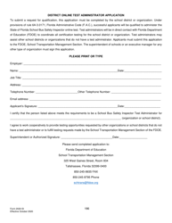 Document preview: Form 2020-SI School Bus Safety Inspector Application - Florida