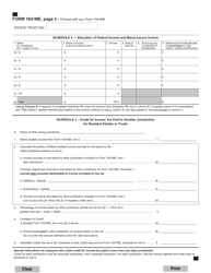 Form 1041ME Income Tax Return for Resident and Nonresident Estates and Trusts - Maine, Page 3