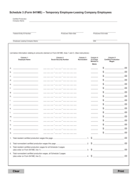 Form 841ME Certified Visual Media Production Wage Reimbursement Application - Maine, Page 3