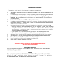 Application for Clemency - Commutation of Sentence - Louisiana, Page 3