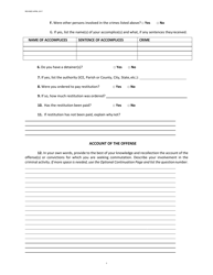 Application for Clemency - Commutation of Sentence - Louisiana, Page 6
