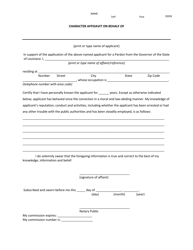 Application for Pardon Consideration - Louisiana, Page 16