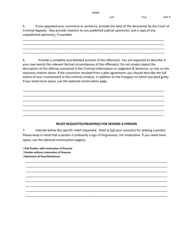 Application for Pardon Consideration - Louisiana, Page 5