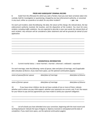 Application for Pardon Consideration - Louisiana, Page 6