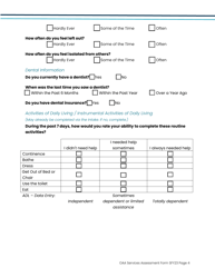 Oaa Services Assessment Form - Iowa, Page 4