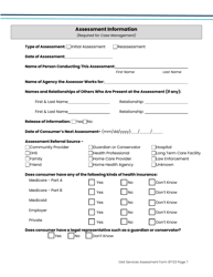 Oaa Services Assessment Form - Iowa, Page 7