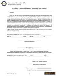 Form MGCB-AD-2060 Disassociated Persons List Request for Removal Form - Michigan, Page 4