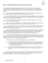 Form MGCB-AD-1050 Application for Placement on the List of Disassociated Persons - Michigan, Page 6