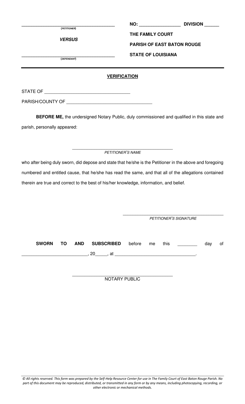 Petition for Divorce - No Fault Divorce (With Minor Children) - Parish of East Baton Rouge, Louisiana, Page 3