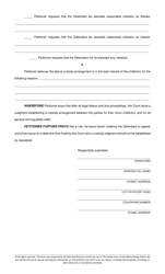 Petition to Establish Custody - Parish of East Baton Rouge, Louisiana, Page 2