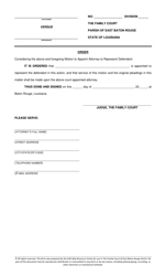 Motion to Appoint Attorney to Represent Absent Defendant - Parish of East Baton Rouge, Louisiana, Page 3