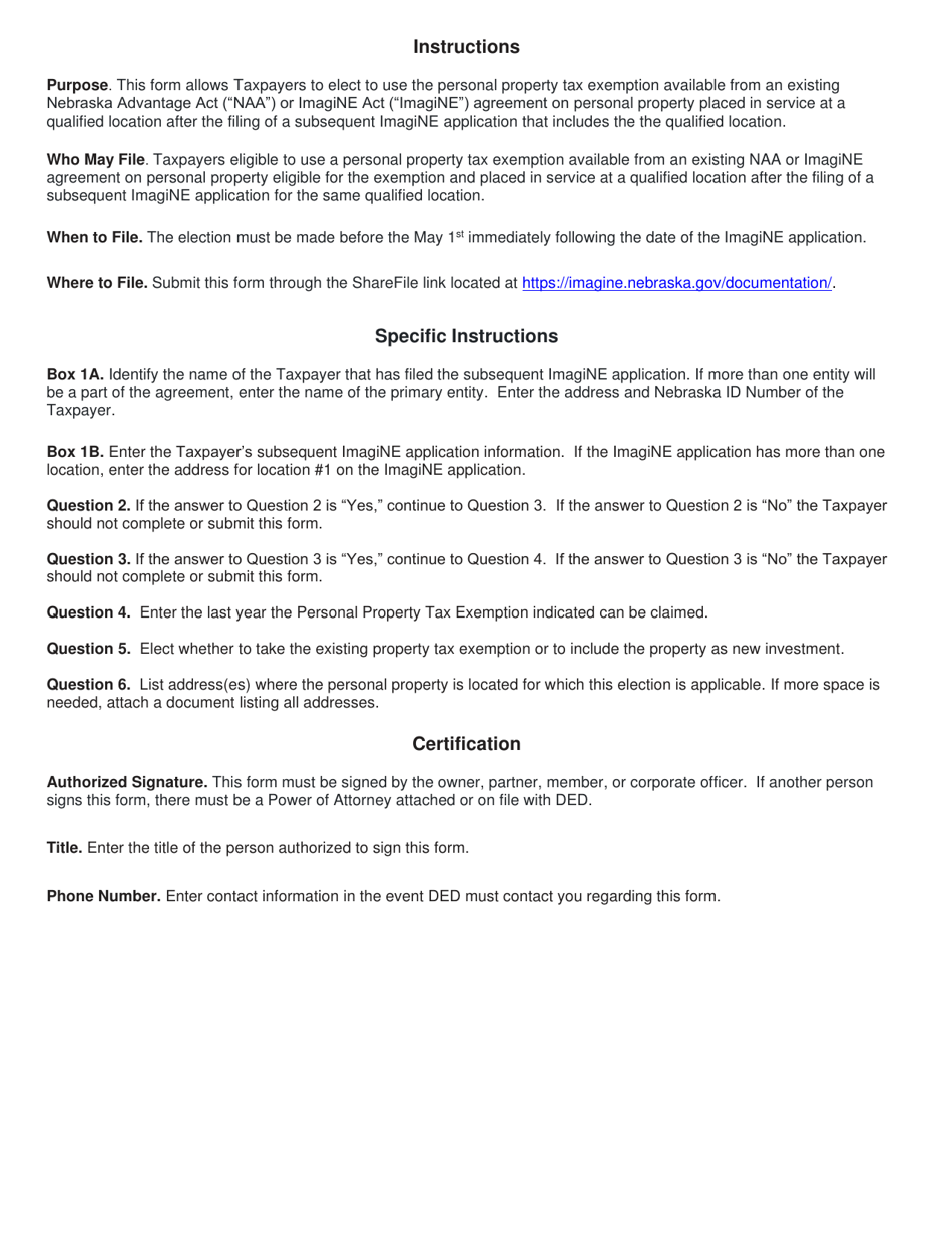 Form 1107E Fill Out, Sign Online and Download Fillable PDF, Nebraska