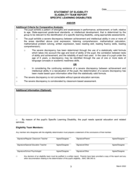 Statement of Eligibility - Specific Learning Disabilities - Nevada, Page 3