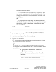 Form DC6:8.8 Answer and Counterclaim to Complaint for Paternity, Custody, Parenting Time, and Child Support - Nebraska, Page 4
