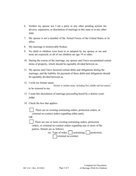 Form DC6:4.1 Complaint for Dissolution of Marriage (No Children) - Nebraska, Page 2