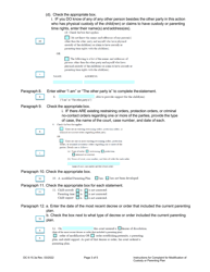 Instructions for Form DC6:15.3 Complaint for Modification of Custody or Parenting Plan - Nebraska, Page 3