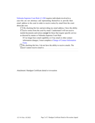 Form CC9:9 Handgun Certificate Denial or Revocation Appeal - Nebraska, Page 2