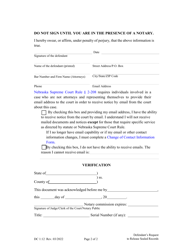 Instructions for Form DC1:12 Defendant&#039;s Request to Release Sealed Records - Nebraska, Page 2