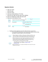 Instructions for Form DC6:2.1 Waiver of Notice on Termination of Child Support - Nebraska, Page 2