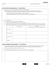 Form HLTH5810 Special Authority Request - Duodopa - British Columbia, Canada, Page 2