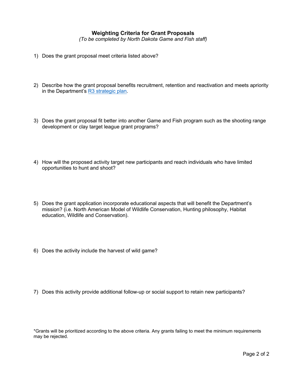 Encouraging Tomorrows Hunters Grant Process - North Dakota, Page 2