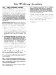 Form PTR-2A CO-OP Cooperatives Verification of Property Taxes - New Jersey, Page 2