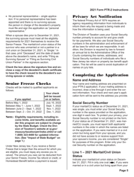 Instructions for Form PTR-2 Senior Freeze (Property Tax Reimbursement) Application - New Jersey, Page 6