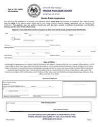 Notary Public Application - New Mexico, Page 2