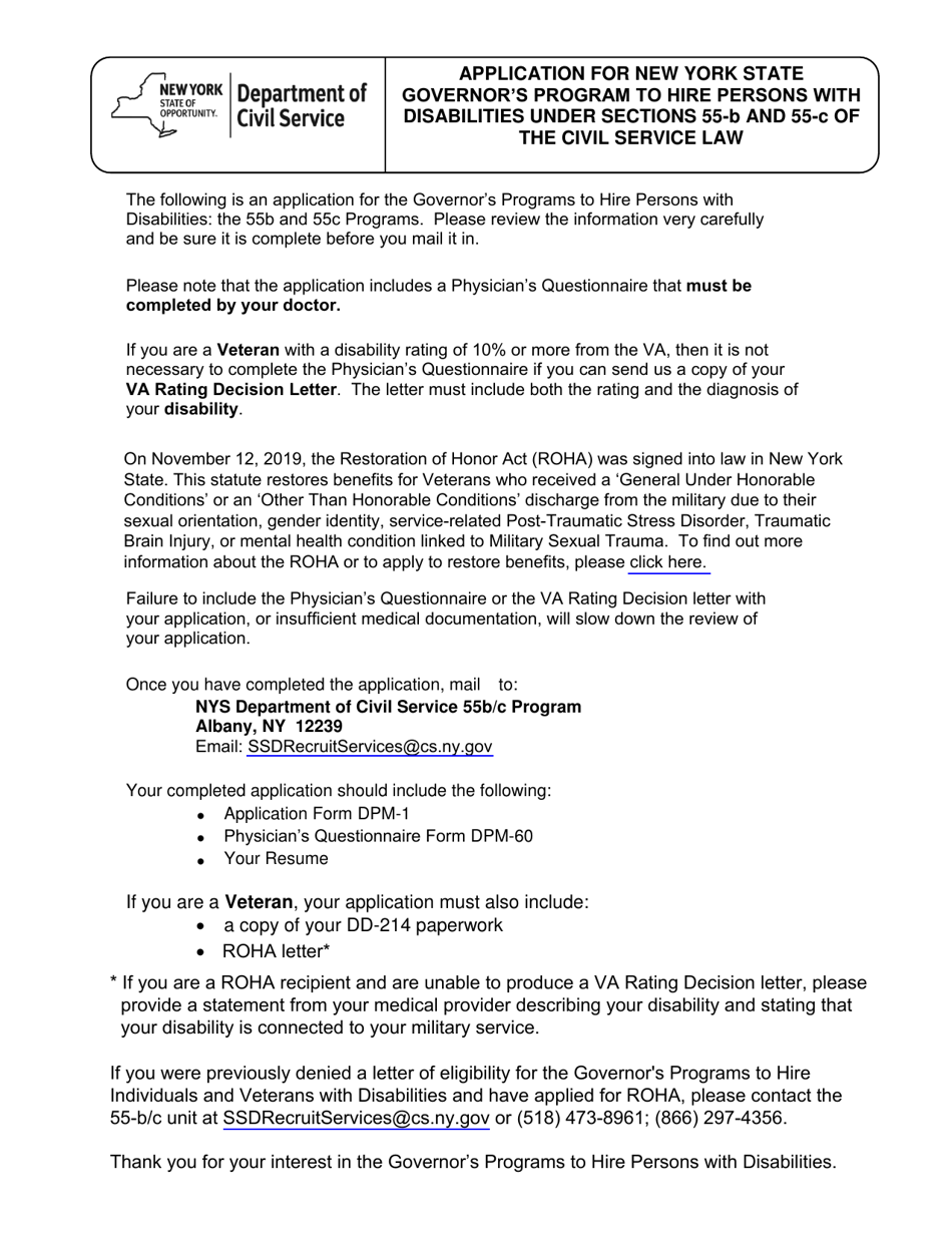 Form DPM1 Fill Out, Sign Online and Download Fillable PDF, New York